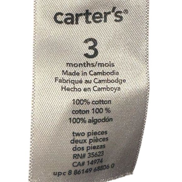 Carter’s Nautical Navy Blue Baby Overalls 3 Months Snap closure. - Picture 8 of 9